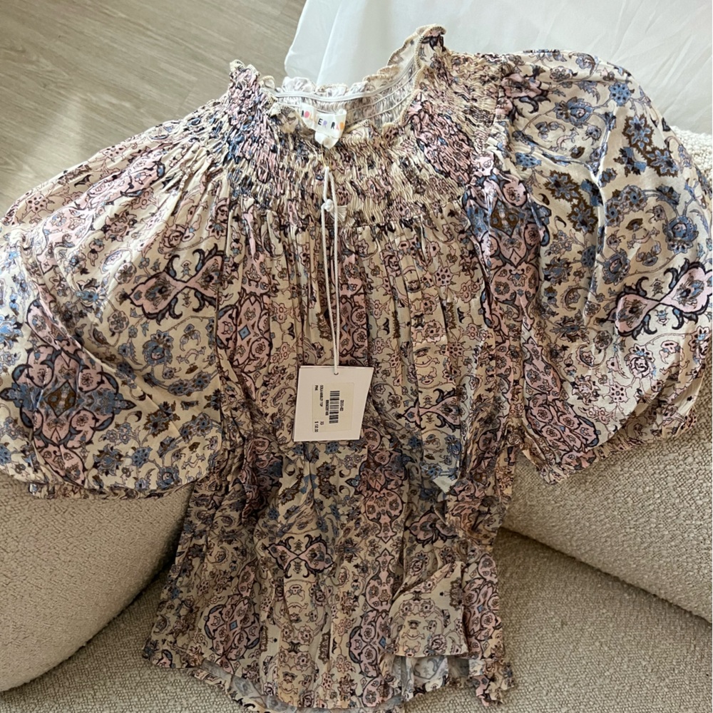 Roller Rabbet Odila Ainsley Top in Pink, Size Xs, NWT